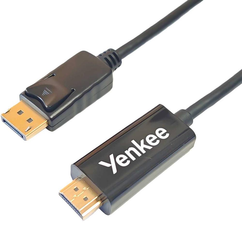 Καλώδιο HDMI σε Display Port Yenkee YCH 415 1.4 4K/30Hz Gold Plated Μαύρο 2m