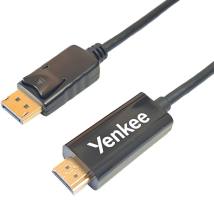 Καλώδιο HDMI σε Display Port Yenkee YCH 415 1.4 4K/30Hz Gold Plated Μαύρο 2m