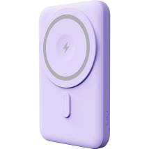 Power Bank Yenkee YPB 501 5000mAh 15W 3A MagSafe Ασύρματη Φόρτιση και 1xUSB-C PD20W, LED Ένδειξη Μπαταρίας Μωβ