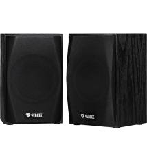 Yenkee YSP 2010BK Stereo Ηχεία 2.0 5W με Ξύλινη Καμπίνα και Παροχή Ρεύματος μέσω USB-A Μαύρα