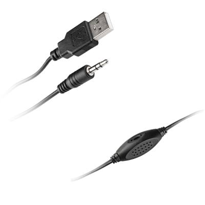 Yenkee YSP 2010BK Stereo Ηχεία 2.0 5W με Ξύλινη Καμπίνα και Παροχή Ρεύματος μέσω USB-A Μαύρα