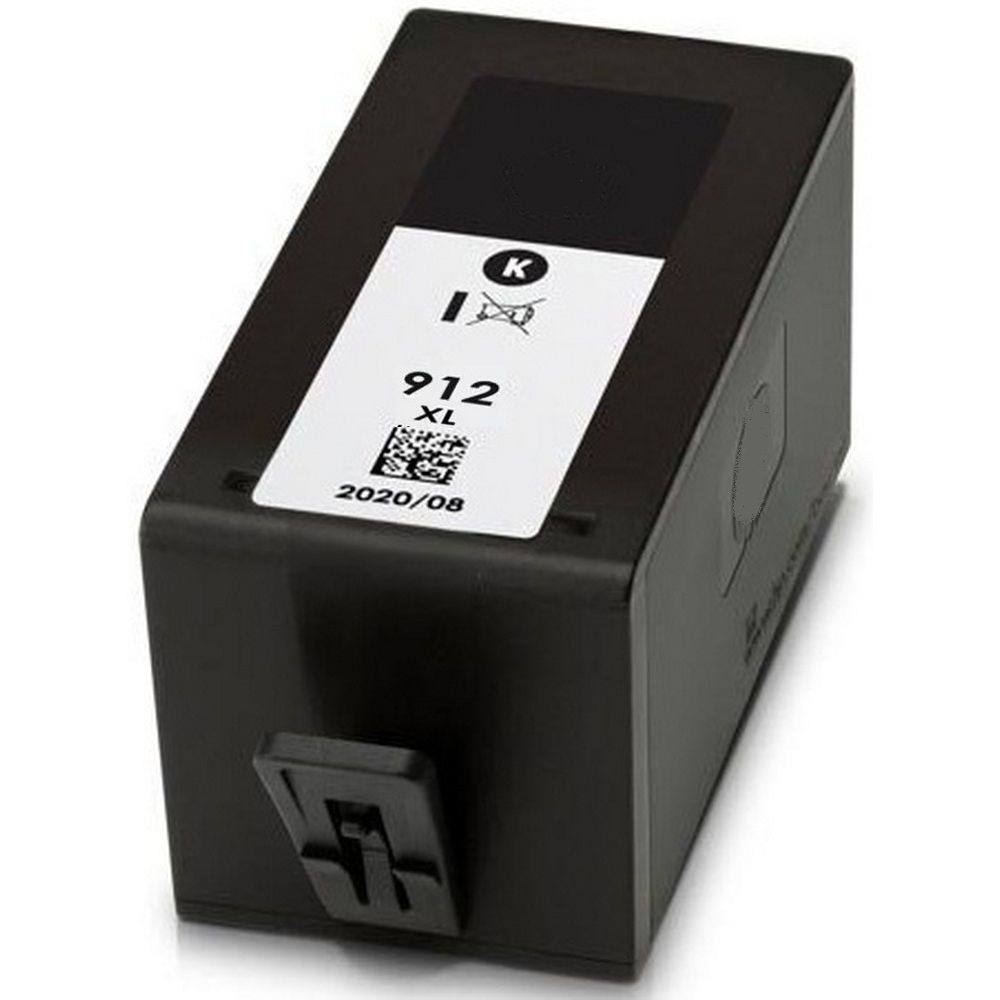 Μελάνι HP Συμβατό 912XL BK (3YL84AE) Σελίδες:1500 Black για Officejet, Officejet PRO 8010e, 8012e, 8014e, 8015e, 8017, 8020, 802