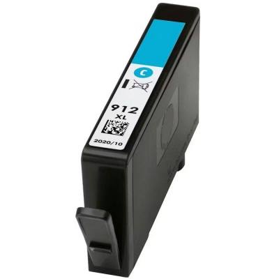 Μελάνι HP Συμβατό 912XL C (3YL81AE) Σελίδες:825 Cyan για Officejet, Officejet PRO 8010e, 8012e, 8014e, 8015e, 8017, 8020, 8022e,