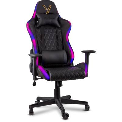 Καρέκλα Gaming Yenkee YGC 300RGB STARDUST Μαύρη Δερματίνη 3D Ρυθμιζόμενα Μπράτσα και RGB Φωτισμό Μέγιστο Βάρος 120kg