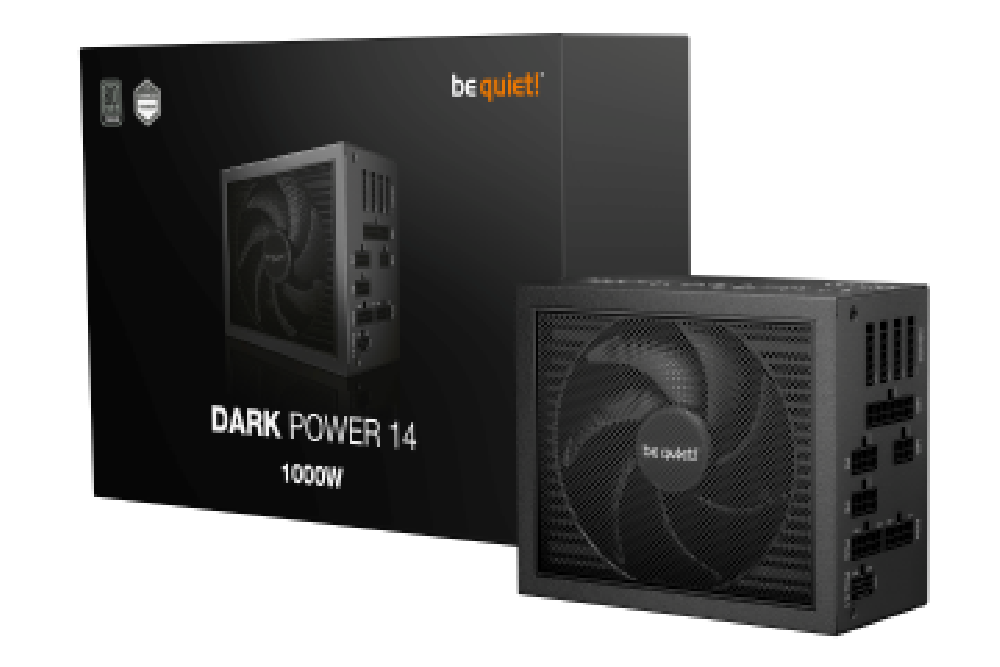 BEQUIET PSU DARK POWER 14 1000W BP020EU, TITANIUM CERTIFIED, MODULAR CABLES, 135MM FAN, 10YW.