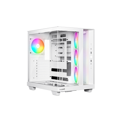BEQUIET PC CHASSIS LIGHT BASE 500 LX WHITE BGW86, MIDI TOWER ATX, W/O PSU, Side: 3x Light Wings LX Reverse 120mm PWM White, Rear