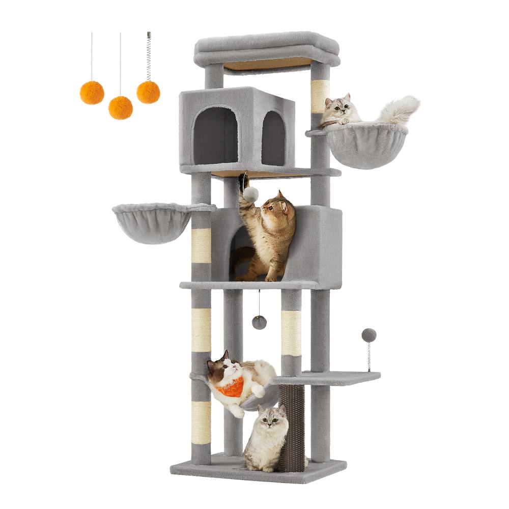 Feandrea Cat Tower Xl, Height 175 cm, up to 3 Cats (PCT182G01) (FEAPCT182G01)