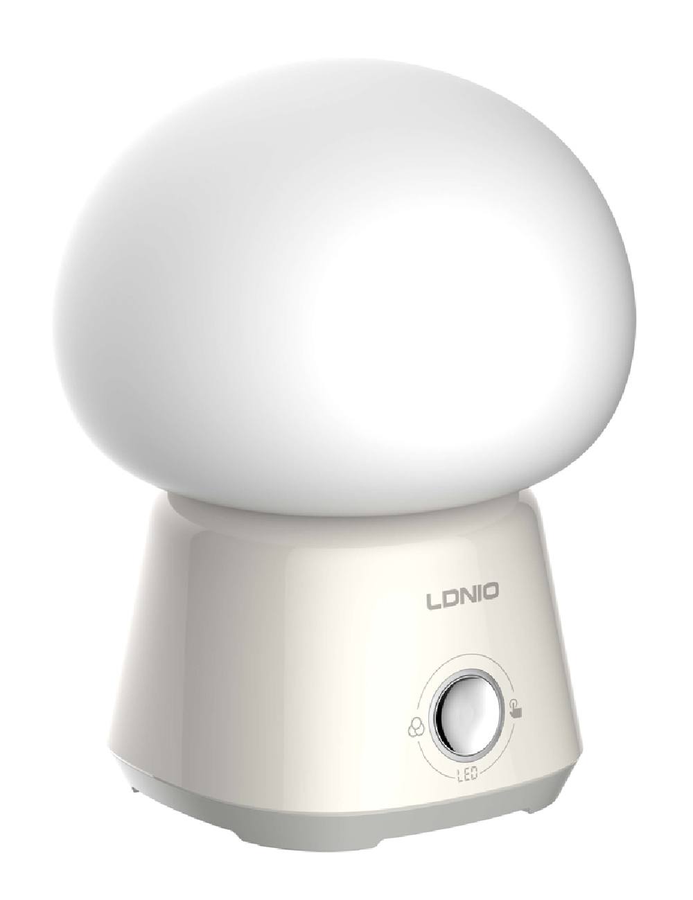 LDNIO LED φωτιστικό νυκτός Y4, RGB, ρυθμιζόμενο, επαναφορτιζόμενο, λευκό