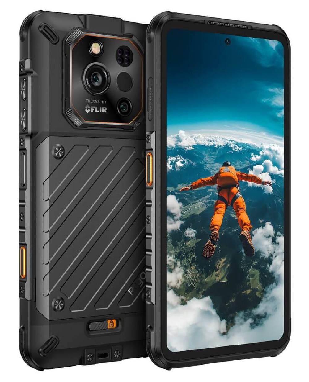 RUGONE smartphone Xever 7 Pro με θερμική εικόνα, 6.67", 12/512GB, 5G, 5550mAh, IP68/IP69K/MIL-STD-810H, μαύρο