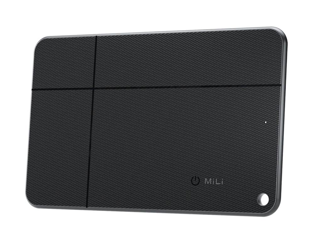 MILI ψηφιακή επαγγελματική κάρτα & tracker MiCard Duo για iOS & Android συσκευές, NFC, Bluetooth, μαύρο