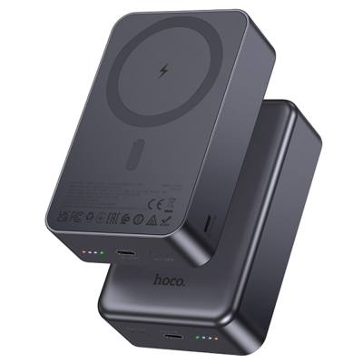 Power Bank Hoco J160B 20000mAh PD20W QC3.0 1xUSB-C με Ασύρματη Φόρτιση 15W και LED Ένδειξη Μπαταρίας Μαύρο