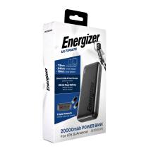 Power Bank Energizer Energizer UE20055PQ 20000mAh PD22.5W Fast Charge με 2xUSB-C 1xUSB-A και LED Ένδειξη Μπαταρίας Μαύρο