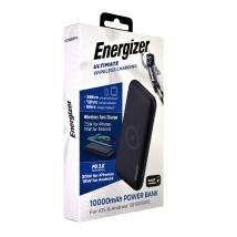 Power Bank Energizer Energizer QE10009PQ 10000mAh PD20W με 1xUSB-C 1xUSB-A Ασύρματη Φόρτιση 15W και LED Ένδειξη Μπαταρίας Μαύρο