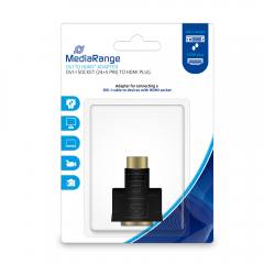 MediaRange DVI to HDMI adapter, gold-plated, DVI-I socket (24+5 Pin)/HDMI plug, black