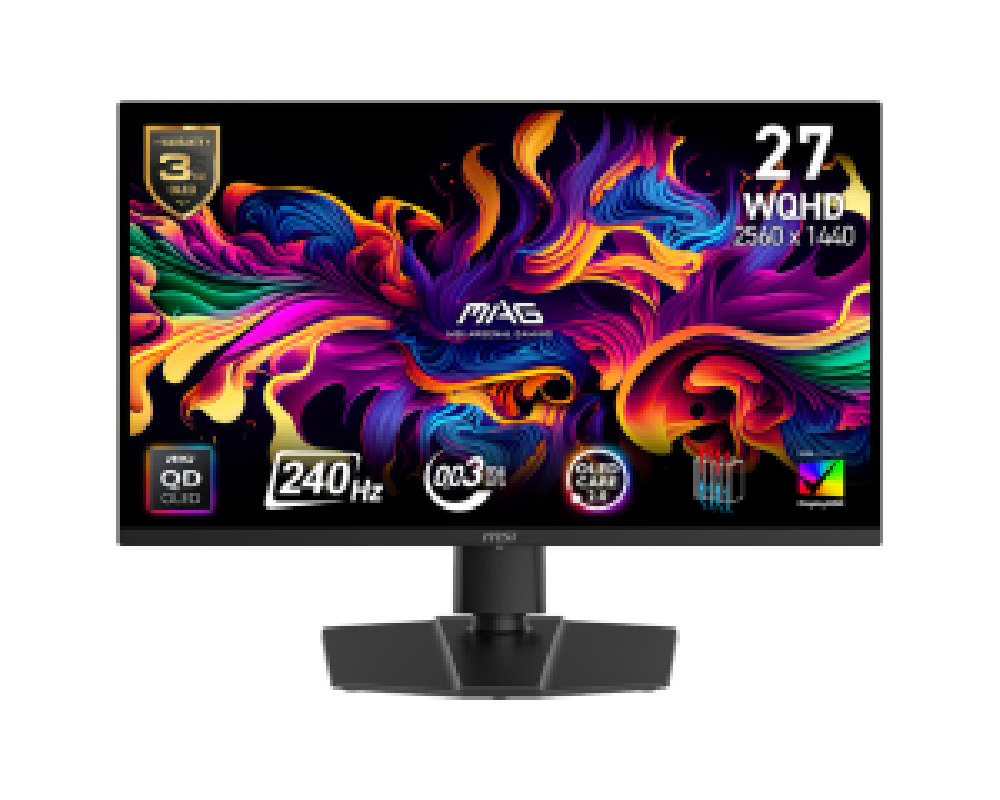 MSI MONITOR GAMING MAG 271QP QD-OLED X24, FLAT QD-OLED WQHD, 27", 16:9, 250CD/M2, 1.500.000:1, 0,03MS, 240Hz, 2560x1440, 2x HDMI