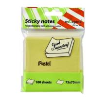 Enlegend Αυτοκόλλητες σημειώσεις 75Χ75, 100φ., πράσινες neon (ENL-SN75-GR)