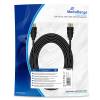 Καλώδιο MediaRange HDMI 10.2 Gbit/s data transfer rate, 5.0m, cotton, black