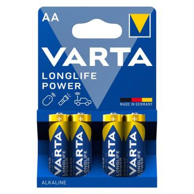Varta Battery Alkaline AA LR06 1.5V 4τμχ (4906121414) (VART4906121414)