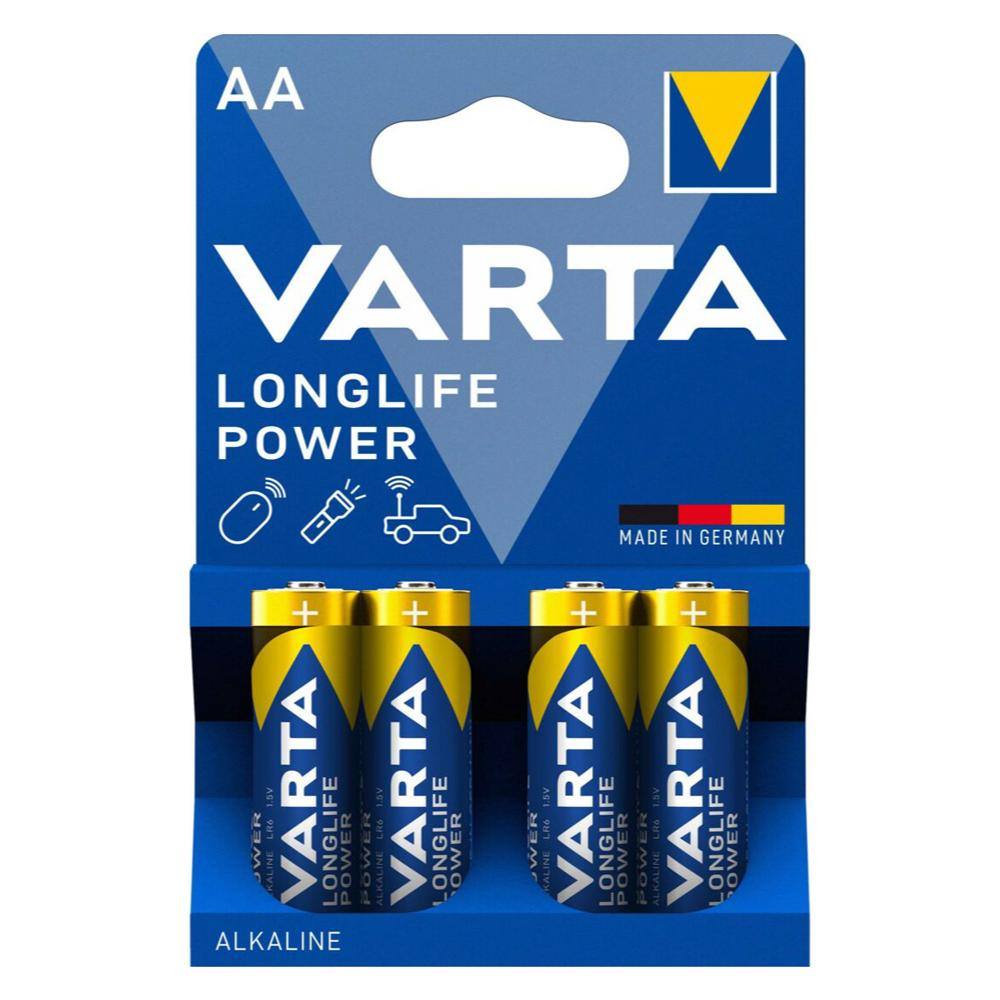 Varta Battery Alkaline AA LR06 1.5V 4τμχ (4906121414) (VART4906121414)