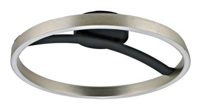 POWERTECH LED φωτιστικό οροφής HLL-0200, 29W, 4000K, Φ38x10cm, ασημί/μαύρο