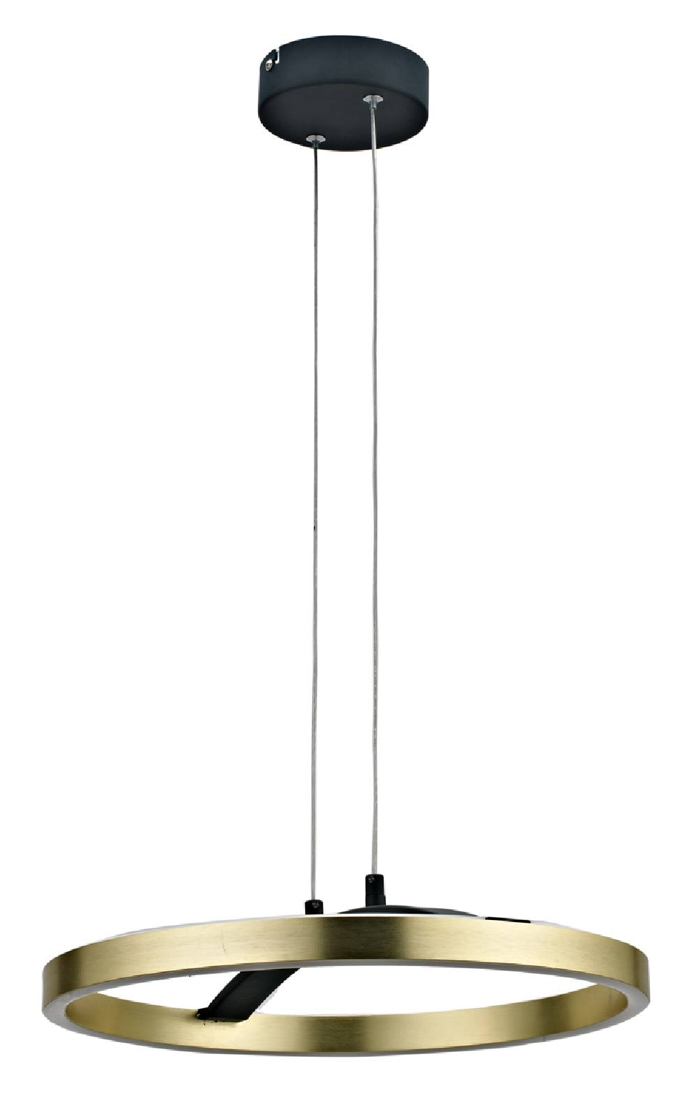 POWERTECH LED φωτιστικό οροφής HLL-0201, 29W, 4000K, Φ38x120cm, χρυσό/μαύρο