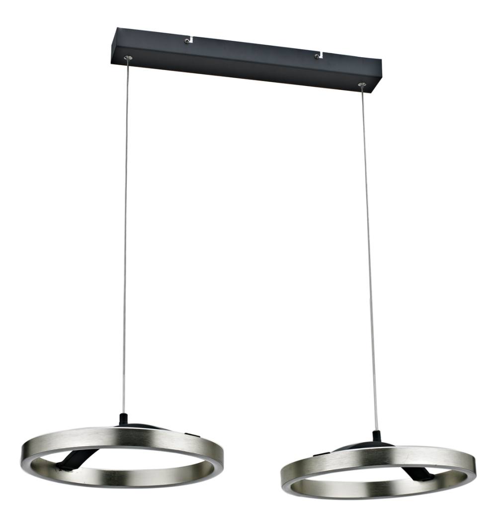 POWERTECH LED φωτιστικό οροφής HLL-0203, 42W, 4000K, 70x30x120cm, ασημί/μαύρο