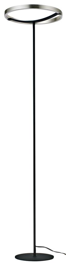 POWERTECH LED φωτιστικό δαπέδου HLL-0204, 42W, 4000K, Φ38x157cm, ασημί/μαύρο