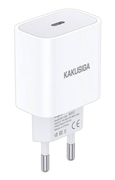 KAKUSIGA φορτιστής τοίχου KSC-1230, USB-C, 2.4A, λευκός