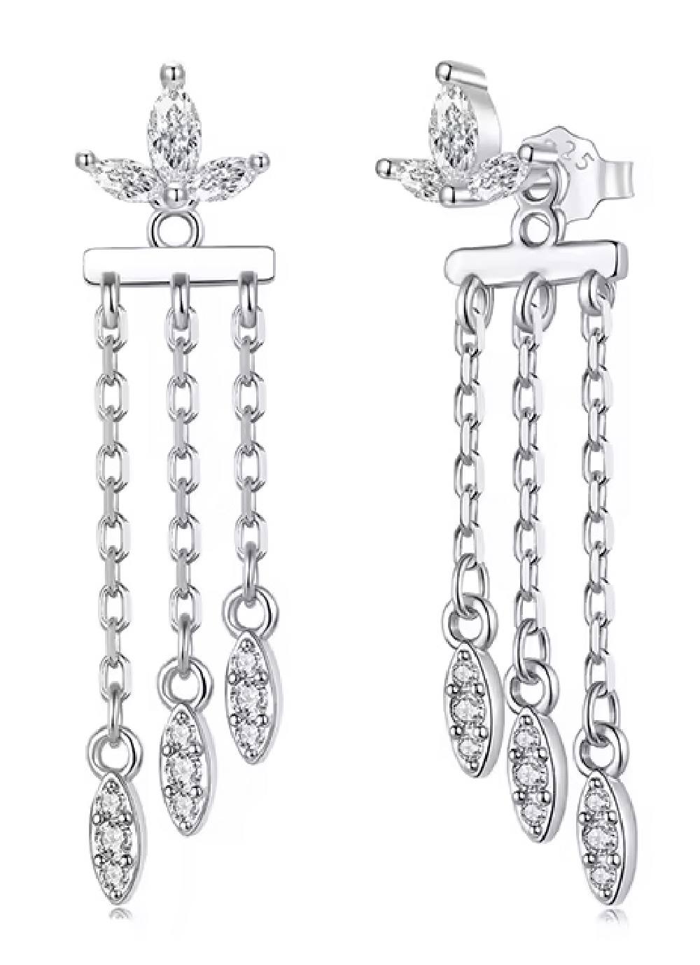 BAMOER σκουλαρίκια καρφωτά BSE1240 με κυβική ζιρκόνια, ασήμι 925, ασήμι