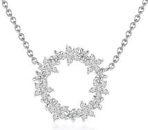 BAMOER κολιέ BSN028 με κυβική ζιρκόνια, ασήμι 925, ασημί