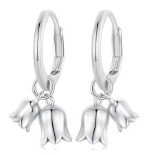 BAMOER σκουλαρίκια κρίκοι BSE909, ασήμι 925, ασημί