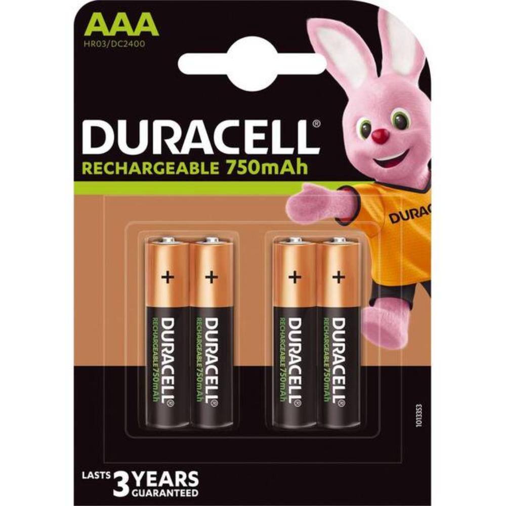 Duracell Recharge R03 AAA 750 mAh Rechargeable battery (blister) (DUR17069)