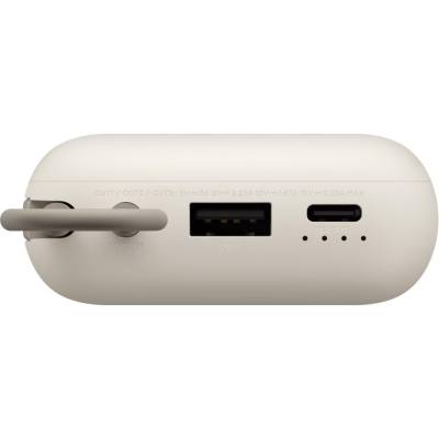 Xiaomi Power Bank 10000mAh BHR9072GL 22.5W με 1xUSB-A 1xUSB-C και Ενσωματωμενο Καλώδιο Μπέζ