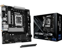 ASROCK MB H810M-X WIFI, SOCKET INTEL LGA1851 INTEL CPU, CS INTEL H810, 2 DIMM SOCKETS DDR5, HDMI/ D-SUB/ DP, PCI-E GEN 4.0, 2.5G