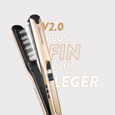 Ψηφιακή Πρέσα Μαλλιών Με Ατμό & Πλάκες Τιτανίου 230˚C