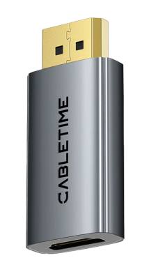CABLETIME αντάπτορας DisplayPort σε HDMI CT-DMHF4K-AG6, 4K/60Hz, γκρι