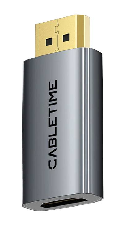 CABLETIME αντάπτορας DisplayPort σε HDMI CT-DMHF4K-AG3, 4K/30Hz, γκρι