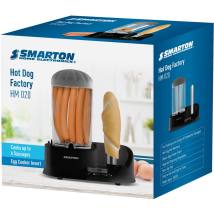 Συσκευή Hot Dog 2 σε 1 Smarton HM 020 350W – Ατμομάγειρας για Λουκάνικα, Ζέσταμα Ψωμιού & Βράσιμο έως 3 Αυγών