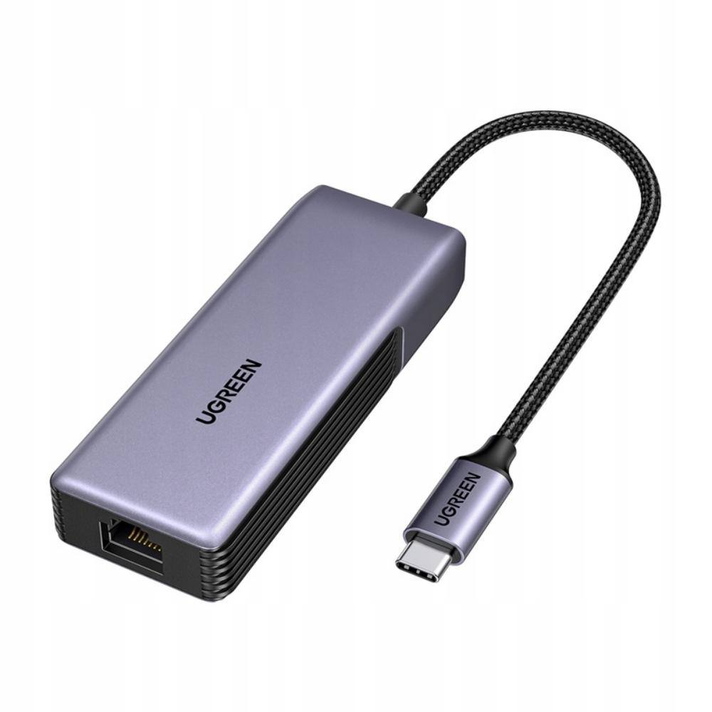 Ugreen Προσαρμογέας δικτύου UGCM848 USB-C σε RJ45 5GbE μαύρο (35921) (UGR35921)