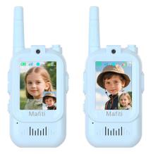 MAFITI παιδικά walkie talkie JK200 με οθόνη & κάμερα, 3+ ετών, επαναφορτιζόμενα, μπλε, 2τμχ
