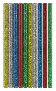GOOBAY ράβδοι σιλικόνης 77855, Φ11mm x 200mm, glitter διάφορα χρώματα, 10τμχ