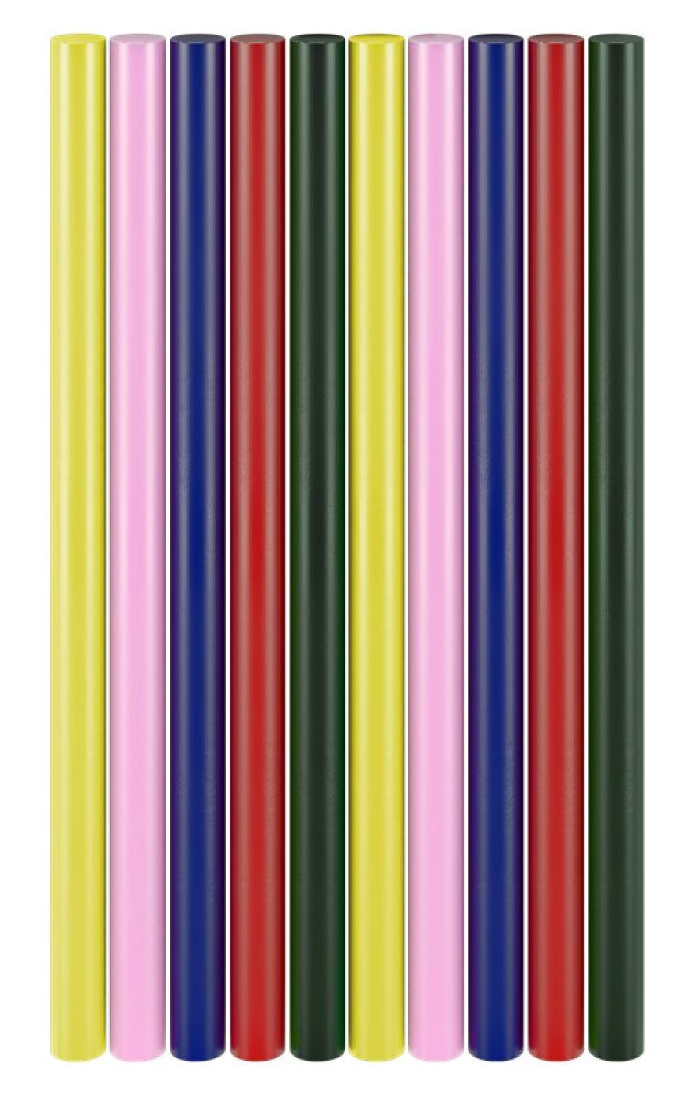 GOOBAY ράβδοι σιλικόνης 77856, Φ11mm x 200mm, διάφορα χρώματα, 10τμχ