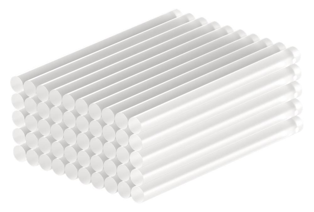 GOOBAY ράβδοι σιλικόνης 77851, Φ7mm x 100mm, διάφανο, 50τμχ