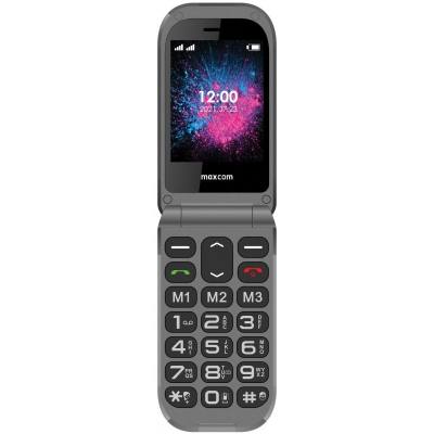 Maxcom MM827 4G VoLTE 2.8" με Κάμερα, Ραδιόφωνο Πλήκτρο Έκτακτης Ανάγκης και Βάση Φόρτισης 1400mAh Μαύρο