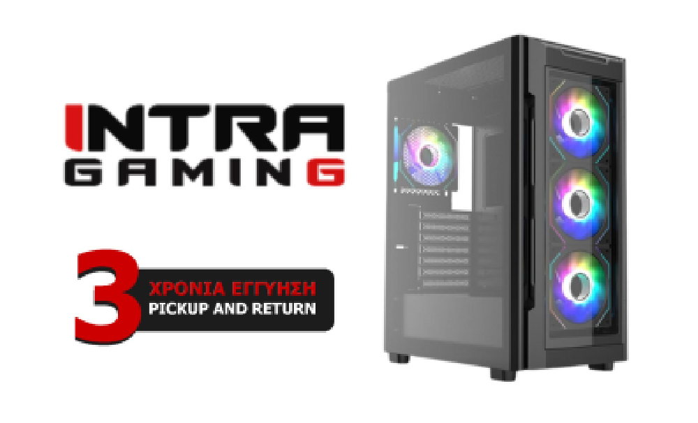 INTRA PC AMD GAMING FREE, AMD RYZEN 7 5700X, 16GB DDR4 3200MHz, NVIDIA VGA RTX 5060 8GB, 1TB SSD M.2 NVMe, LAN GB, MIDI TOWER, 6