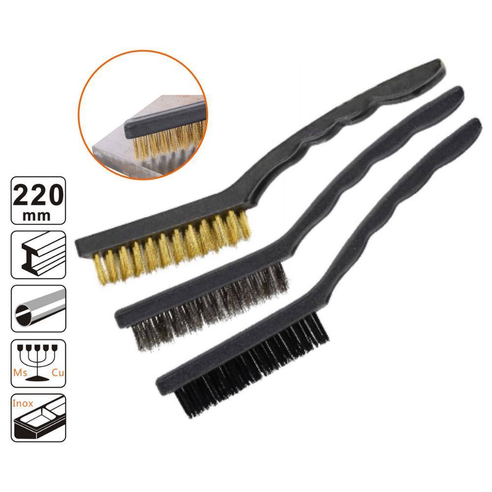 Shind Σετ Συρματοβουρτσες 3 Τεμ. 9" (3x220mm) (SHI-31430) (SHI31430)