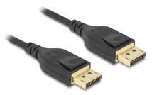 DELOCK καλώδιο DisplayPort 85660, certified, 8K/60Hz, 32.4 Gbps, 2m, μαύρο