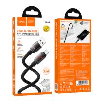 Καλώδιο Hoco U143 Joy USB-A σε USB-C Fast Charging 5A Μαύρο 1.2m