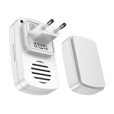 Κουδούνι Πόρτας Hoco HI26 με Ακτίνα 20m και 38 Επιλογές Ήχου Λευκό