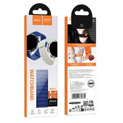 Watchband Hoco WH21 Flexible Silicon Μαγνητικό για Samsung Huawei Xiaomi Vivo OPPO κα 22mm Universal Μπλε